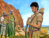 Nephi and his broken bow